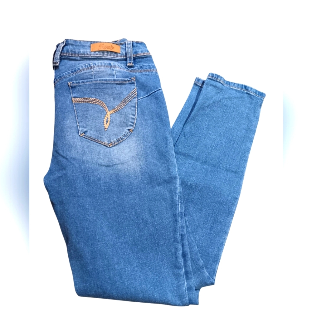 Royalty Jeans Womens 12 Skinny Ankle Blue Denim Stretch